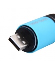 Super Mini LED światła 0.3 W 25Lum przenośna latarka USB na zewnątrz wodoodporny akumulator latarka-brelok do kluczy lampa świat