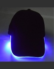 LED światło lampy błyskowej reflektor czapka z daszkiem czapka z daszkiem moda LED oświetlone blask Club Party czarny tkaniny po