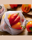 9 sztuk/zestaw wielokrotnego użytku wielokrotnego użytku siatki torby z siatki kuchnia owoce warzywa torby do przechowywania zab
