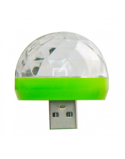 Mini USB led oświetlenie imprezowe przenośny kryształ magia piłka strona główna Karaoke dekoracje kolorowe etapie oświetlenie dy