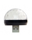 Mini USB led oświetlenie imprezowe przenośny kryształ magia piłka strona główna Karaoke dekoracje kolorowe etapie oświetlenie dy