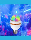 E27 3 W kolorowe, automatyczne obracanie RGB żarówka LED etap światła lampa Party dyskoteka dla oświetlenie do dekoracji domu u 