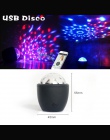 LED USB Mini aktywowane głosem kryształ magia piłka doprowadziły etap kula dyskotekowa żarówka jak oświetlenie imprezowe Flash ś