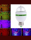1 sztuk 3 W 6 W lampa LED RGB E27 AC 110 V-220 V automatyczne obracanie światła sceniczne magia żarówka kula dla domu DJ Party t