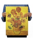 Van Gogh słonecznik papier pakowy vintage klasyczny film plakat do dekoracji domu ścianie garażu sztuka dekoracyjna Retro drukuj