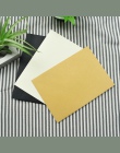 50 sztuk/partia czarny biały papier rzemieślniczy koperty w stylu Vintage europejski styl koperty dla karty Scrapbooking prezent