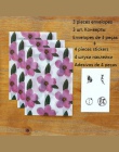 3 sztuk kolorowe kwiat wzór przezroczyste lakmusowy koperta papierowa prezent w wesele koreański biurowe z naklejki 03243