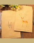 8 sztuk/partia w stylu vintage deer zwierząt koperta papierowa scrapbooking koperty małe koperty kawaii biurowe prezent