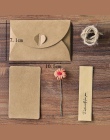 10.5X7.1 cm 1 zestaw papier pakowy vintage prezent kartka okolicznościowa z kopertą ręcznie zrobiony kwiatek papieru naklejki ko