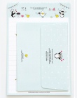 1 zestaw = 4 tapety + 2 koperty śliczne Kawaii królik pingwin kwiat papieru list zestaw papeterii pisanie powitanie urodziny wia