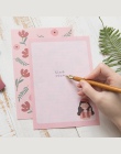 12 arkuszy papieru listowego 6 sztuk koperta zestaw w stylu Vintage kwiat papier firmowy papier do pisania list Pad rysunek kart