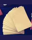5 sztuk/partia papier typu Kraft koperty na wesele Messaage pocztówka torba karty Retro czerwone koperty