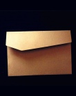 5 sztuk/partia papier typu Kraft koperty na wesele Messaage pocztówka torba karty Retro czerwone koperty