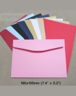 50 sztuk 190x135mm kolor koperty zaproszenie prezent koperta 120gsm zwykły/perła koperta papierowa