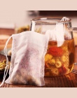 100 sztuk/partia jednorazowe torebki herbaty puste pachnące herbaty torba z sznurkiem uszczelnienia filtr papier do herbaty herb
