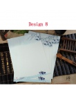 8 sztuk chiński styl koperty w stylu Vintage kwiaty dekoracyjne papier do pisania list zestaw dla Student biurowe szkolne materi