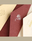 5 sztuk/partia europejski vintage druk tłoczenia na gorąco Kraft papier koperty koperty na ślub zaproszenie na list 22*11 cm
