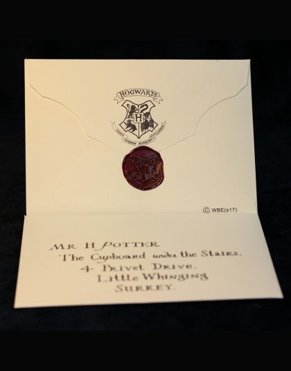 2019 Harry Potter hogwart wejście list koperta prezent Harry Potter list z zezwoleniem na wjazd Kraft biznes koperta