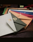 JWHCJ europejski vintage druk tłoczenia na gorąco Kraft papierowe koperty Kawaii szkolne koperta na ślub zaproszenie na list