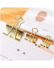 Jednolity kolor złoty Metal spinacze do papieru notatki list spinacz biurowy