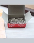 80 sztuk/pudło biuro metalowa zakładka spinacz do papieru memo clip biuro artykuły biurowe okrągłe klipsy