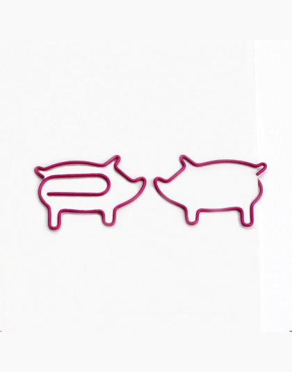 10 sztuk/partia Cute Cartoon świnia zwierząt różowy zakładek „ hotele ”oraz „ wynajem samochodów” na górze spinacz do papieru Ho