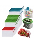 1 Pc siatki wielokrotnego użytku torby z siatki nadające się do prania Eco Friendly torby na zakupy spożywcze do przechowywania 