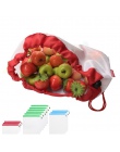 1 Pc siatki wielokrotnego użytku torby z siatki nadające się do prania Eco Friendly torby na zakupy spożywcze do przechowywania 