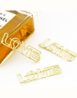 4 sztuk/partia galwanicznie złoty spinacze do papieru Pin metalowy klips zakładki do przechowywania akcesoria biurowe słodkie łu