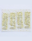 4 sztuk/partia galwanicznie złoty spinacze do papieru Pin metalowy klips zakładki do przechowywania akcesoria biurowe słodkie łu