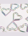 12 sztuk/zestaw Rainbow w kształcie serca w kształcie serca spinacze do papieru zakładek „ hotele ”oraz „ wynajem samochodów” na