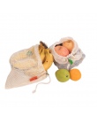 Wielofunkcyjny warzyw do przechowywania siatki torba plażowa na zakupy wielokrotnego użytku bawełniana tkanina artykuły spożywcz