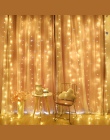 2/3/6 M kurtyny LED String Light Fairy sople LED boże narodzenie Garland ślub Party Patio okno na zewnątrz ciąg dekoracja świetl