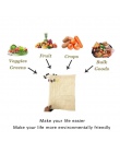 6 sztuk Wielokrotnego Użytku torby z siatki Bawełniane Warzyw Torby worki siatkowe Ze Sznurkiem Domu Kuchnia owoce i warzywa Prz