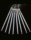Valentine wodoodporny 50 cm 8 rura wakacyjny deszcz meteorów deszcz LED String światła do użytku wewnątrz pomieszczeń na świeżym