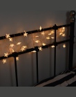 ZEORX 1/2 M LED girlanda z lampkami w kształcie gwiazdek LED Fairy światła świąt bożego narodzenia światła dekoracyjne bateria d