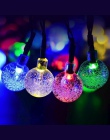 BTgeuse LED kryształ kula kąpielowa String lampy światła ciepły biały girlanda Fairy Lights 3 M 1 M dla boże narodzenie walentyn