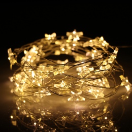 30 LED 3 M Star sznur lampek na miedzianym przewodzie LED Fairy światła świąt bożego narodzenia światła dekoracyjne bateria dzia