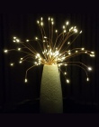 DIY na zewnątrz wodoodporny boże narodzenie LED String światła fajerwerków na baterie dekoracyjne lampki choinkowe dla Garland P