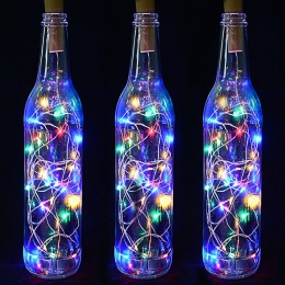 1/2 M korek do butelek z winem światła LED Garland w butelce pasek miedziany Fairy Lights Festoon Shining DIY strona dekoracji m