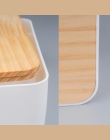 RSCHEF strona główna kuchnia drewniane plastikowe pudełko na chusteczki z litego drewna serwetnik przypadku proste stylowe