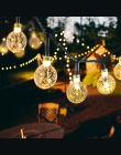 Solar LED kryształowej kuli ciąg światła 10 M wodoodporna wróżka światła boże narodzenie ślub Garland ogród trawnik drzewo dekor
