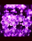 Doprowadziły światła słonecznego ciąg 50 diod LED kwiat wodoodporna String bajki boże narodzenie drzewo wesele nowy rok wakacje 