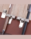 Nowe pojedyncze/podwójne/potrójne otwór metalowy uchwyt na długopisy z kieszenią na klipsy lekarze strój pielęgniarki długopisy