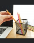 Metal Hollow Pen pojemnik na ołówki wazon doniczka schludny magazyn materiałów piśmienniczych pojemnik na biurko