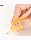 3 sztuk dzieci pisanie ołówek Pan uchwyt dla dzieci nauka praktyka długopis silikonowy pomoc Grip postawy urządzenie do korekty 