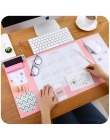 4 cukierkowe kolory Kawaii wielofunkcyjne długopisy pisanie klocki 2019 2020 kalendarz Mat nauka Pad mata na biurko akcesoria