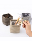 Kreatywny proste Mini tkaniny pióra uchwyt na pióro stacjonarne ołówek organizator na biurko akcesoria biurowe materiały biurowe