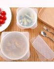 1/4 sztuk folia do przechowywania żywności narzędzia kuchenne folia silikonowa wielokrotnego użytku do przechowywania żywności p
