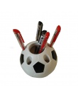 1 sztuk popularne biznes ozdoby biurowe kreatywny wielofunkcyjny piłka nożna kształt uchwyt na długopis moda biuro narzędzie do 